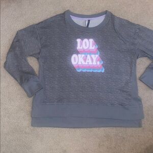 Jaclyn Intimates LOL OKAY. Long Sleeve Top